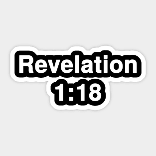 Revelation 1:18  Typography Sticker